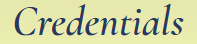 Credentials Title Image